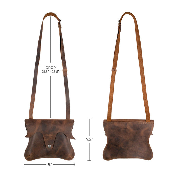 Leaf-Shaped Shoulder Bag - Stockyard X 'The Leather Store'