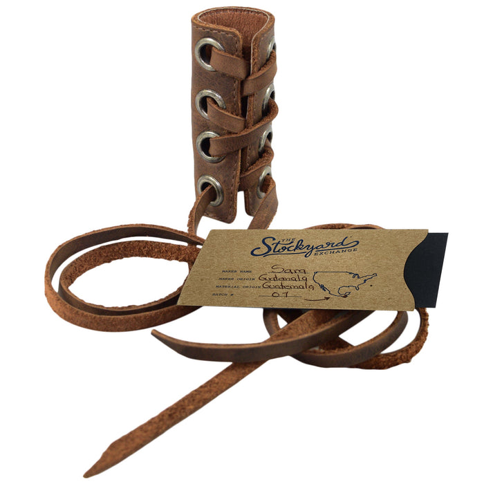 Vibrant Leather Hair Ties by Hide & Drink, perfect for adding flair to any look. Set of 2 Hair Ties for Women, Ponytail/Braid Holder, Wraps, Deadlock Accessories for Ladies crafted from Full Grain Leather. StockyardX supports Small Batch Production with Hand Cut, Hand Sewn, Fire Branded, Artisan qualities, Handmade in La Antigua Guatemala & Oaxaca Mexico.