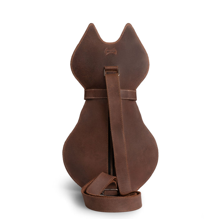 Leather Kitty Crossbody