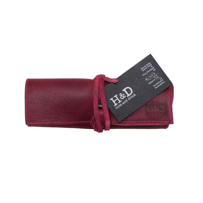 Unique leather Watch Roll by Hide & Drink, organized for up to 4 watches. This easy carry Watch Roll Organizer features full grain leather quality, emphasizing small batch production, hand cut, hand sewn, and fire branded artisan craftsmanship made in La Antigua Guatemala & Oaxaca Mexico.