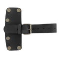 Lumberjack Axe Head Sheath by Valhalla Gear in a stylish black finish. This Handmade from Full Grain Leather - Protector Case is designed for blade safety, perfect as a camping accessory. An essential item for lumberjack outdoor work, crafted in a small batch, hand cut, hand sewn, fire branded, this Artisan piece is made in La Antigua Guatemala & Oaxaca Mexico.
