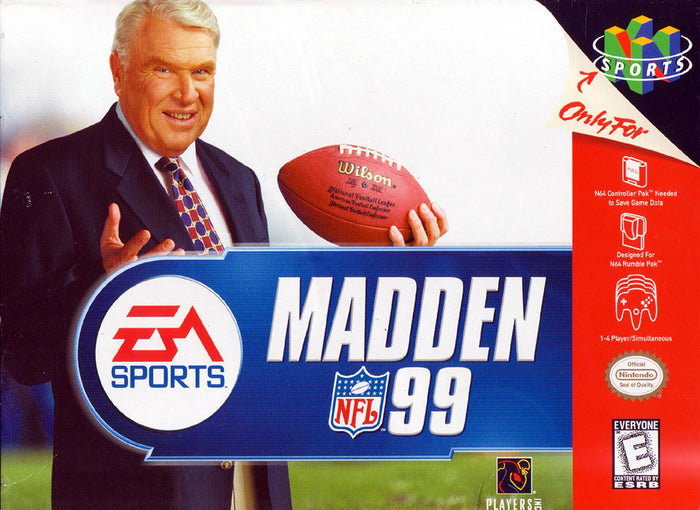 Madden NFL 99 N64 - Video Game - Used - CaveGamers