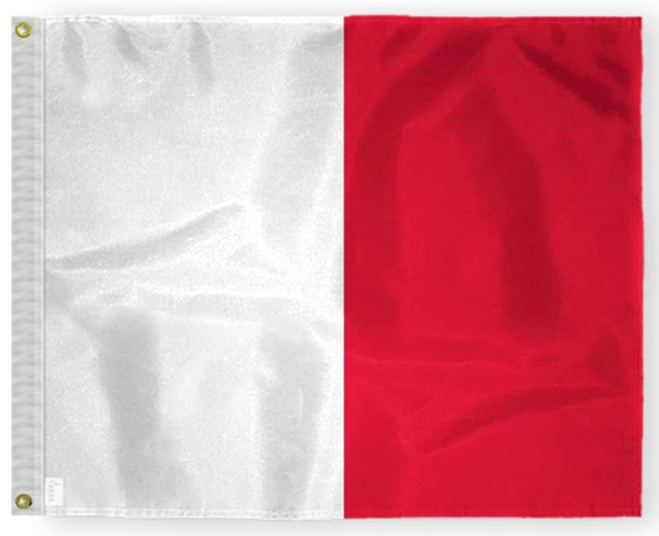 MARINE SIGNAL FLAG: LETTER "H" (HOTEL)