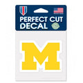 Michigan Wolverines Decal 4x4 Perfect Cut Color
