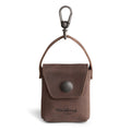 Heather's Mini Purse-Shaped Keychain, a stylish mini purse keychain for women crafted from full grain leather. This vintage keyring holder is perfect for organizing your keys and small essentials. Handmade in La Antigua Guatemala & Oaxaca Mexico, showcasing small batch production and artisan craftsmanship.
