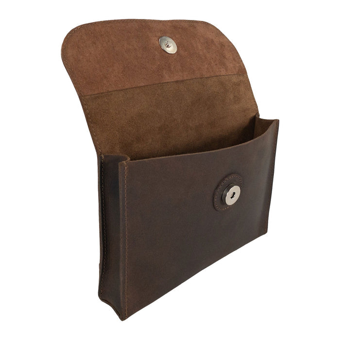 Minimalist Electronic Pouch for Cables and Chargers - Stockyard X 'The Leather Store'