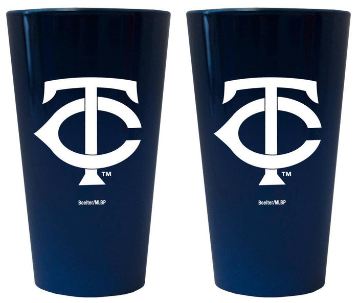 Minnesota Twins Lusterware Pint Glass - Set of 2 - Team Fan Cave