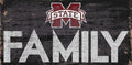 Mississippi State Bulldogs Sign Wood 12x6 Family Design - Special Order - Team Fan Cave