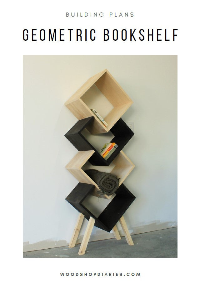 Modern Geometric Bookshelf
