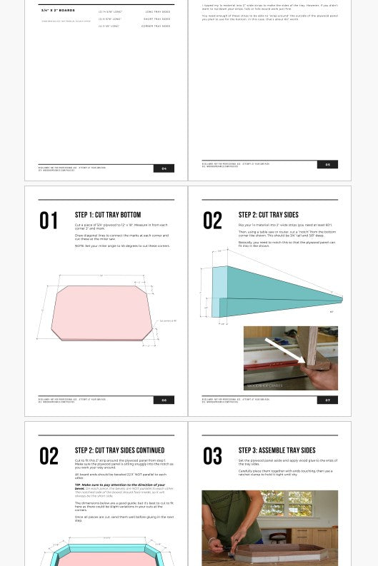 Modern Serving Tray Plans