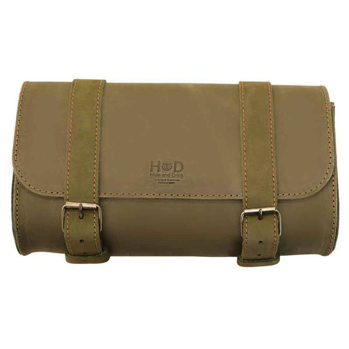Hide & Drink Leather Motorcycle Tool Bag elegantly presented with quality materials, made from Full Grain Leather for motorcyclists in search of a reliable Biker Bag for Tools and Essentials. This well-crafted Handlebar Bag with Adjustable Straps functions as a versatile Tool Organizer, reflecting artisan techniques from La Antigua Guatemala & Oaxaca Mexico.