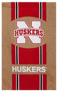 Nebraska Cornhuskers Burlap House Flag 29x43 - Team Fan Cave
