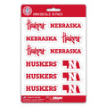 Nebraska Cornhuskers Decal Set Mini 12 Pack