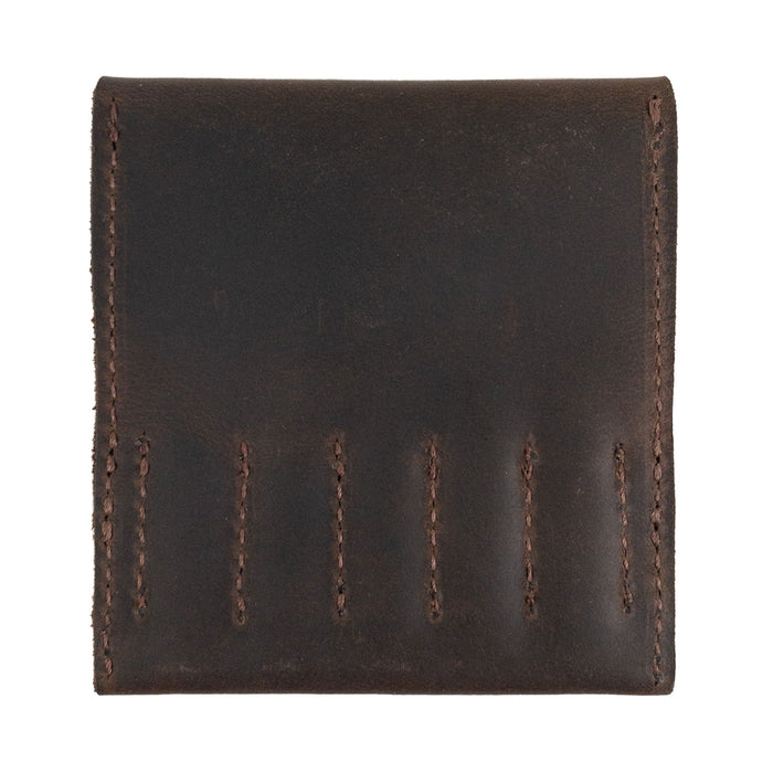 Back view of the Needle Case from Hide & Drink, featuring detailed stitching on Full Grain Leather. This artisan product embodies small batch production and is handmade in La Antigua Guatemala & Oaxaca Mexico.