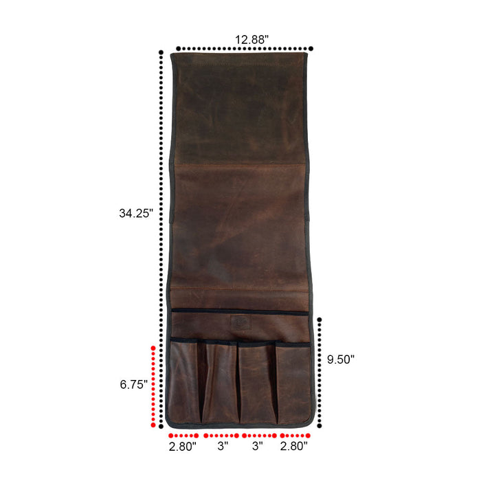 Non Slip Remote Control Holder Bourbon Brown - Stockyard X 'The Leather Store'