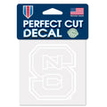 North Carolina State Wolfpack Decal 4x4 Perfect Cut White - Team Fan Cave