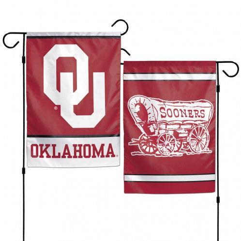 Oklahoma Sooners Flag 12x18 Garden Style 2 Sided