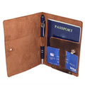 Passport Cover With Pen Slot - Stockyard X 'The Leather Store'