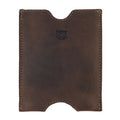 Hide & Drink Passport Sleeve made of Full Grain Leather, showcasing the sleek design of this Travel Passport Pocket Sleeve. Hand cut and hand sewn, this artisan-crafted item is fire branded and perfect for stylish travelers.