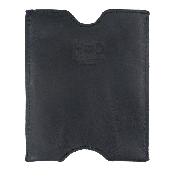 Hide & Drink Passport Sleeve featuring high-quality Full Grain Leather with a back view. This handmade Travel Passport Pocket Sleeve is crafted using small batch production techniques, reflecting artisan craftsmanship from La Antigua Guatemala & Oaxaca Mexico.