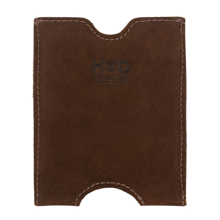 Hide & Drink's Passport Sleeve in rich brown Full Grain Leather, featuring hand cut and hand sewn design. This Travel Passport Pocket Sleeve is artisan crafted in La Antigua Guatemala with fire branded details.