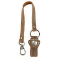 Stylish Paw Lanyard by Hide & Drink, featuring a leather design perfect for keeping your keys secure and organized. Ideal as a gift or accessory, this Full Grain Leather Paw Lanyard showcases small batch production and artisan craftsmanship, handcrafted in La Antigua Guatemala and Oaxaca Mexico.
