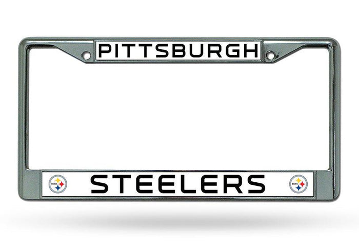 Pittsburgh Steelers License Plate Frame Chrome - Team Fan Cave