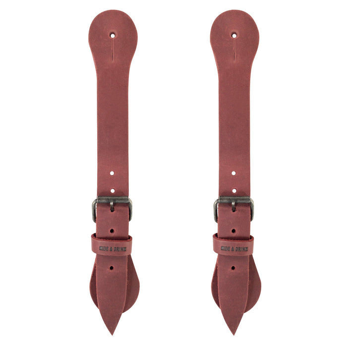 Hide & Drink's Ply Spur Straps (2 Pieces) - This artisan set of 2 Single Spur Straps is designed for secure fit on Cowboy, Men and Women's boots. Crafted from high-quality Full Grain Leather, perfect for Rodeo and Equestrian needs.