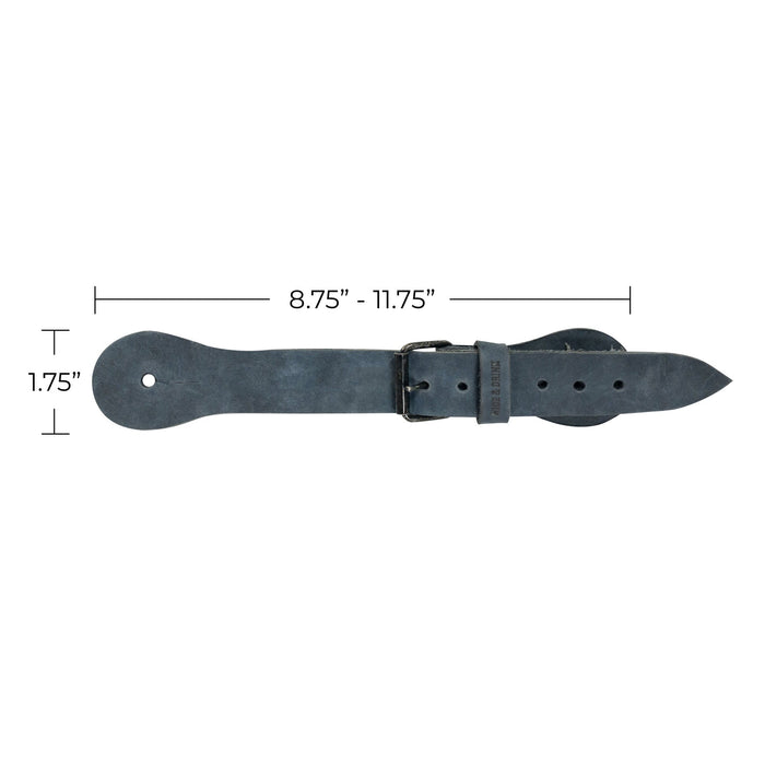 Hide & Drink's Ply Spur Straps (2 Pieces) - A robust pair of Single Spur Straps ideal for Cowboy boots, suitable for both Men and Women. Made from Full Grain Leather, these handcrafted straps ensure durability for Rodeo and Equestrian activities.