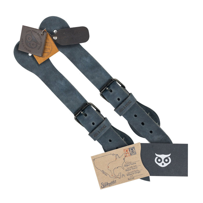 Hide & Drink's Ply Spur Straps (2 Pieces) - This stylish set of 2 Single Spur Straps is perfect for Cowboy footwear for Men and Women. Made from Full Grain Leather, these artisan straps are suitable for Rodeo and Equestrian use.
