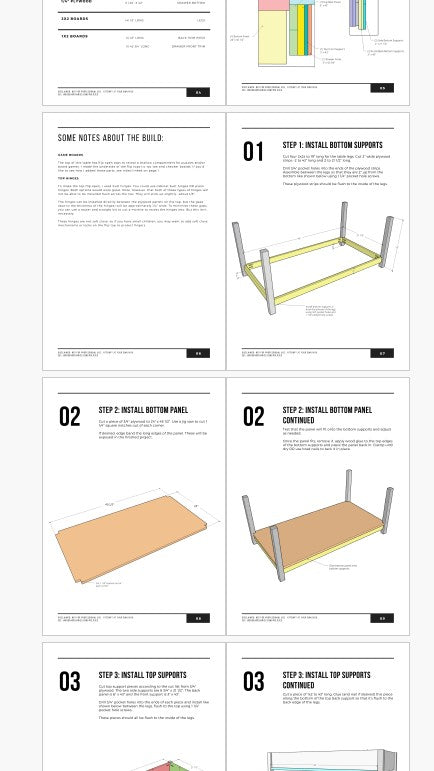 Puzzle Coffee Table Plans