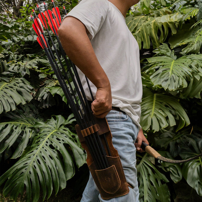 Rectangular Archery Hip Quiver - Stockyard X 'The Leather Store'