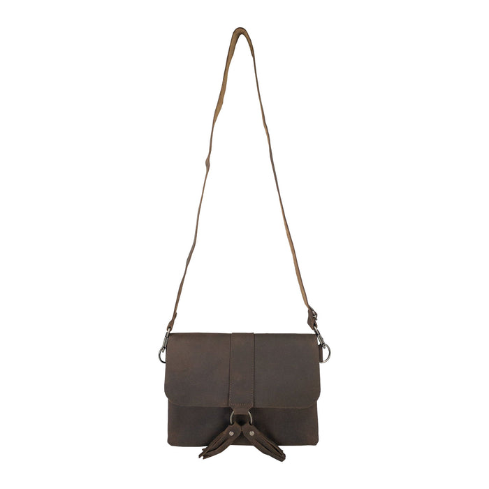 Rectangular Crossbody Bag with Tassels - Stockyard X 'The Leather Store'
