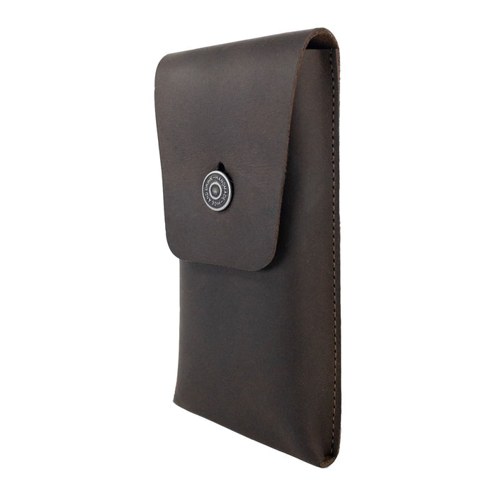 Rectangular Pencil Case with Button Closure - Stockyard X 'The Leather Store'