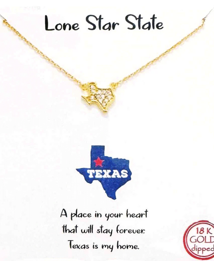 Rhinestone Texas Necklace