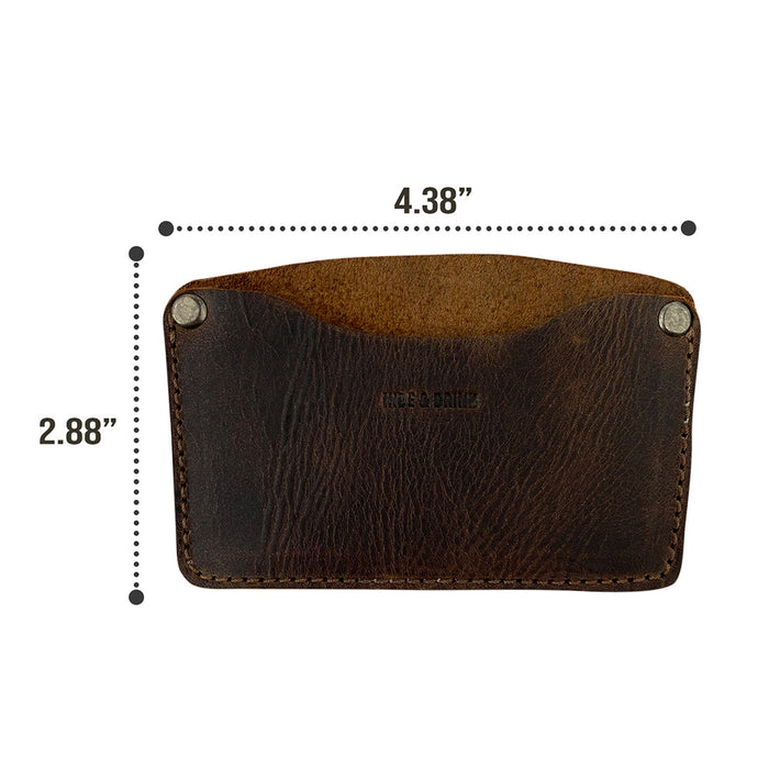 Riveted Formal Card Holder - Stockyard X 'The Leather Store'