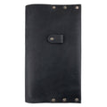 Hide & Drink presents the Riveted Journal Cover (5 x 8.50 in.), featuring a sleek design made from full grain leather. This cover not only protects your notebook but also embodies a vintage aesthetic with its hand crafted details. The Riveted Journal Cover for Notebook (5 x 8.50 in.) (Notebook Not Included) is a testament to small batch production and artisan skills, made with care in La Antigua Guatemala.