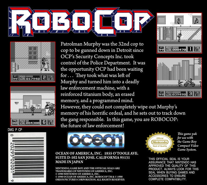 RoboCop Game Boy - Video Game - Used - CaveGamers - Image 2