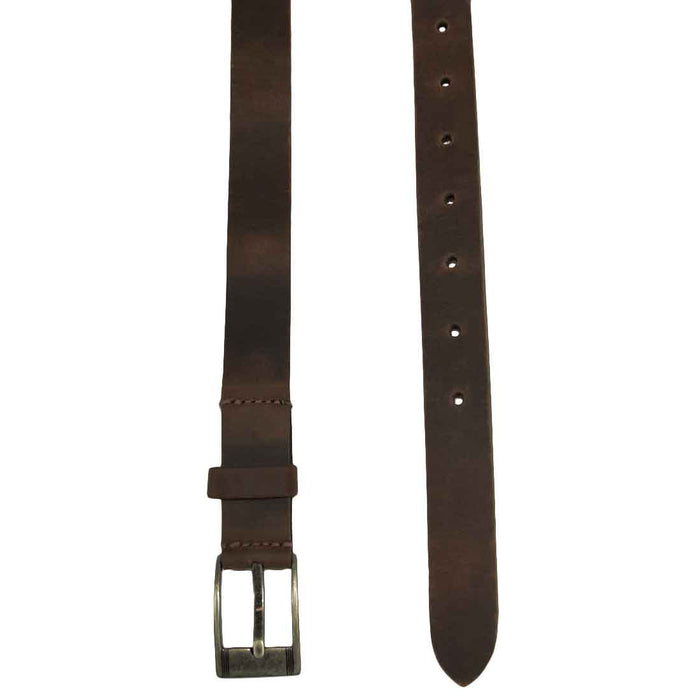 Rustic Leather Belt / Rustic Buckle, 1" Wide - Stockyard X 'The Leather Store'