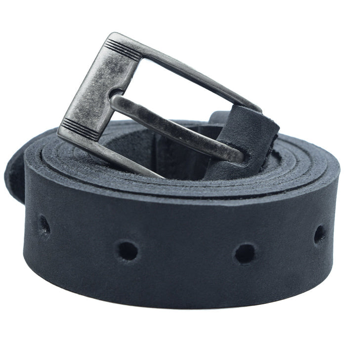 Rustic Leather Belt / Rustic Buckle, 1" Wide - Stockyard X 'The Leather Store'