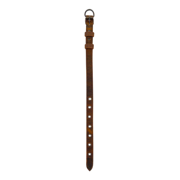 Rustic Slim Dog Collar - Stockyard X 'The Leather Store'