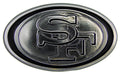 San Francisco 49ers Auto Emblem - Silver - Team Fan Cave
