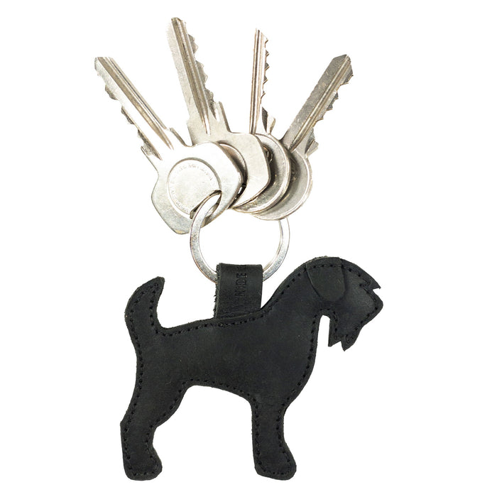 Schnauzer Dog Keychain - Stockyard X 'The Leather Store'