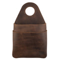 Hide & Drink's Seat Side Organizer for Gear Stick made from durable Full Grain Leather, perfect for keeping your essentials organized. This holder for charges, cables, and more is an outdoor protector for your knife, featuring handmade craftsmanship in small batch production. Hand cut, hand sewn, and fire branded, this organizer is an artisan piece, handmade in La Antigua Guatemala & Oaxaca Mexico.