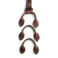 Set of 3 Button End Attachments for Suspenders by Hide & Groom, showcasing full grain leather craftsmanship. Perfect for groomsmen, best men, and wedding ceremonies. This artisan product features small batch production, hand cut and sewn techniques, and is proudly handmade in La Antigua Guatemala.