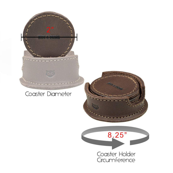 Shot Coasters (6 Pack) - Stockyard X 'The Leather Store'