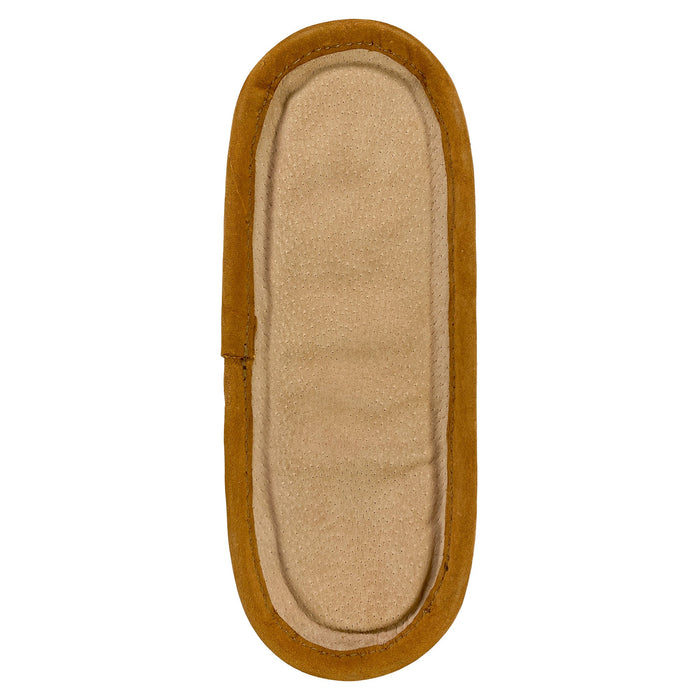 Inner lining of the Hide & Drink Shoulder Pad Replacement shows its high-quality suede material, ideal for Shoulder Pad Replacement for Briefcases & Messenger Bags, Laptop Cases, Satchels. Handmade with care through small batch production in La Antigua Guatemala & Oaxaca Mexico.