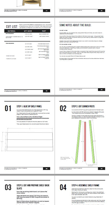Simple Corner Shelf Plans