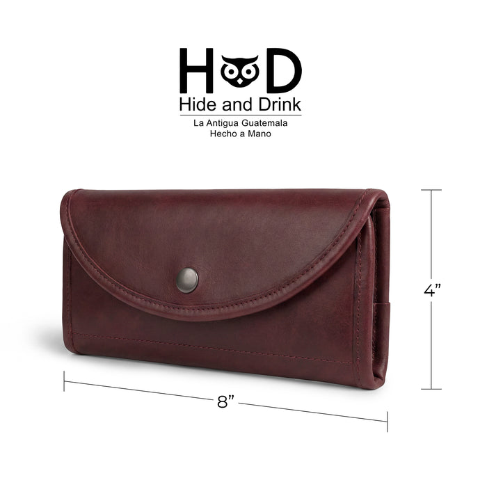 Single Snap Zippered Wallet