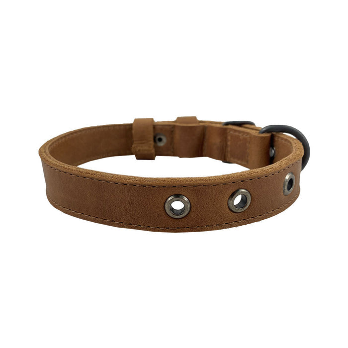 Slim Leather Dog Collar - Stockyard X 'The Leather Store'